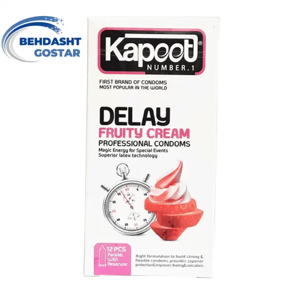 کاندوم تاخیری کاپوت مدل Delay Fruity Cream تعداد 12 عدد