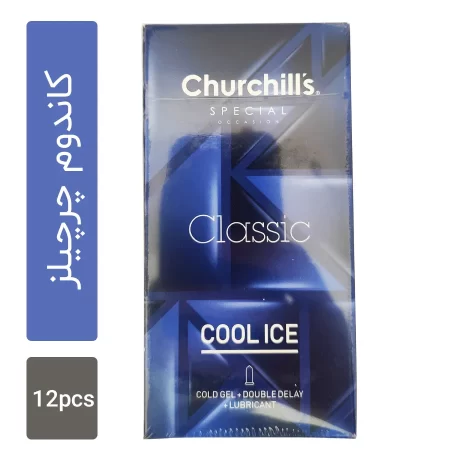 کاندوم چرچیلز مدل Classic Cool Ice بسته 12 عددی