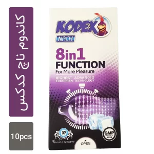 کاندوم ناچ کدکس مدل 8in1 Function بسته 10 عددی