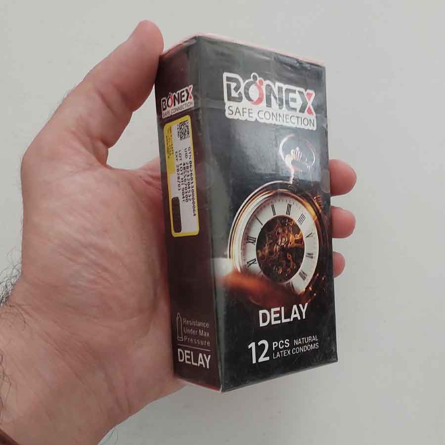 کاندوم تاخیری Bonex بسته 12 عددی